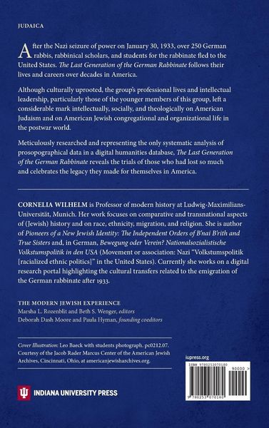 Produktbild: The Last Generation of the German Rabbinate
