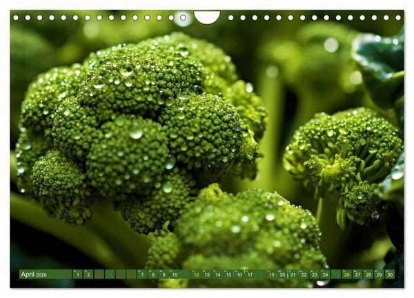 Produktbild: GR&Uuml;N - Gem&uuml;se und Obst - Knackig und Frisch (Wandkalender 2026 DIN A4 quer), CALVENDO Monatskalender
