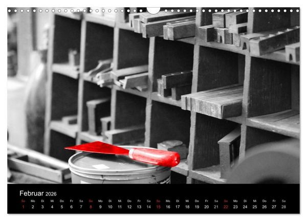 Produktbild: Blickfang in Rot (Wandkalender 2026 DIN A3 quer), CALVENDO Monatskalender