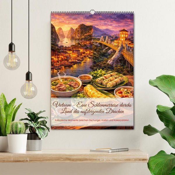 Produktbild: Vietnam - Eine Schlemmerreise durchs Land des aufsteigenden Drachen (Wandkalender 2027 DIN A2 hoch), CALVENDO Monatskalender