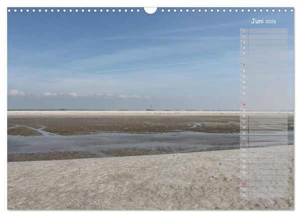 Produktbild: Strandspaziergang / Geburtstagskalender (Wandkalender 2026 DIN A3 quer), CALVENDO Monatskalender