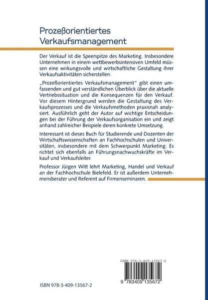 Produktbild: Proze&szlig;orientiertes Verkaufsmanagement