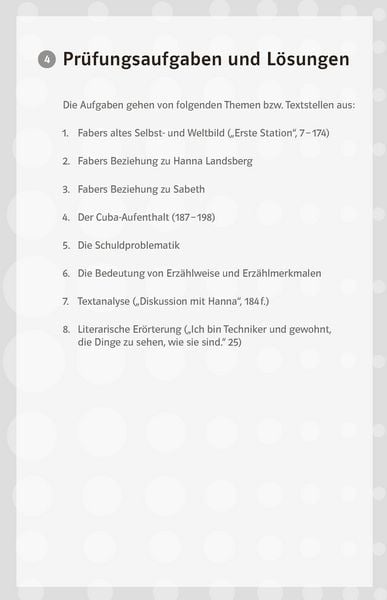 Produktbild: Lekt&uuml;rehilfen Max Frisch 'Homo faber'