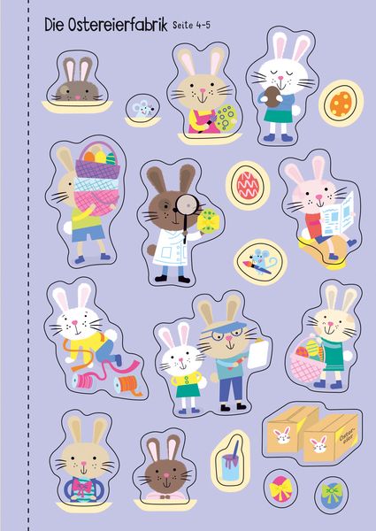 Produktbild: Mein Immer-wieder-Stickerbuch: Die H&auml;schen feiern Ostern