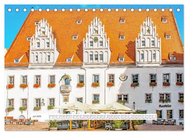 Produktbild: Mei&szlig;en und seine Wahrzeichen (Tischkalender 2026 DIN A5 quer), CALVENDO Monatskalender