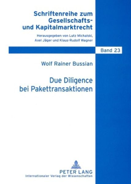 Produktbild: Due Diligence bei Pakettransaktionen