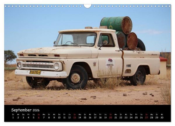 Produktbild: Faszination Namibia - Oldtimer mal anders (Wandkalender 2026 DIN A3 quer), CALVENDO Monatskalender