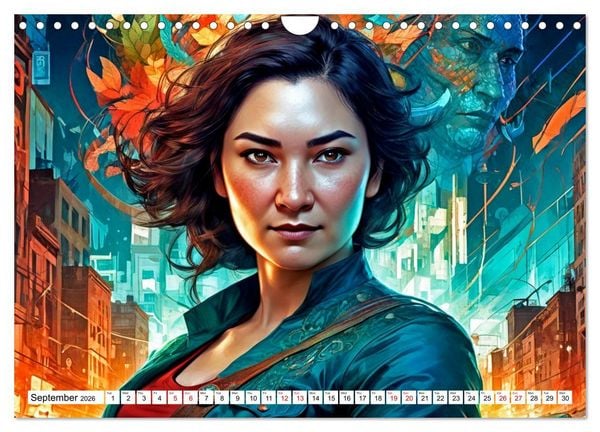 Produktbild: The Muse Moira in Twelve Facets (Wall Calendar 2026 DIN A4 landscape), CALVENDO 12 Month Wall Calendar