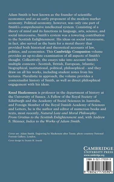 Produktbild: The Cambridge Companion to Adam Smith