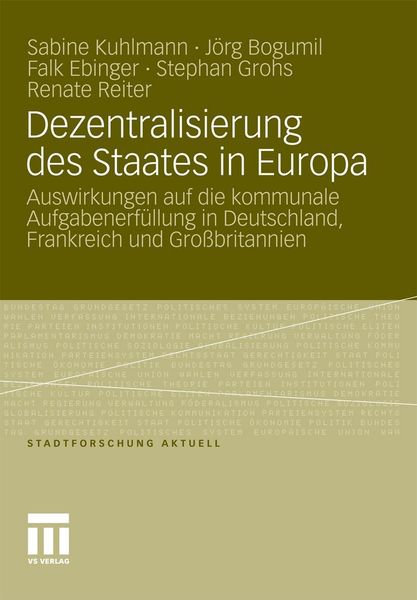Produktbild: Dezentralisierung des Staates in Europa