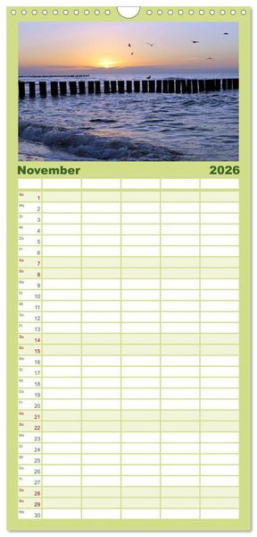Produktbild: Familienplaner 2026 - Meine kleine Auszeit mit 5 Spalten (Wandkalender, 21 x 45 cm) CALVENDO