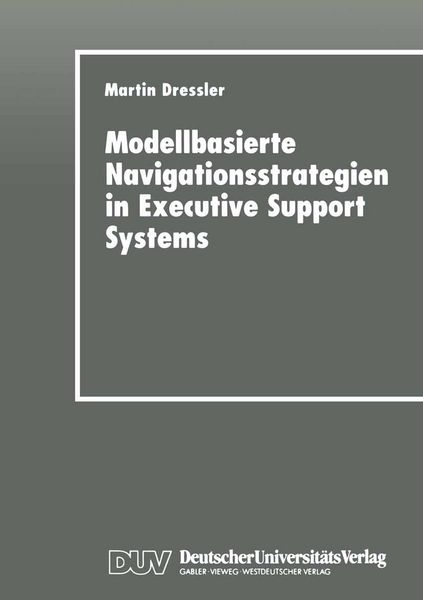 Produktbild: Modellbasierte Navigationsstrategien in Executive Support Systems