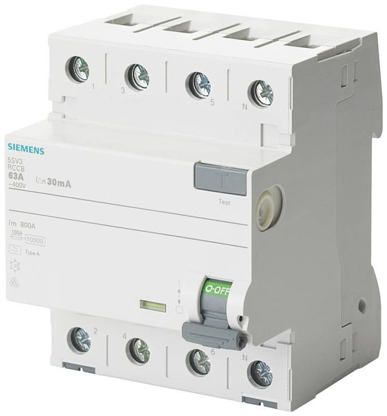 Siemens 5SV33426GV01 5SV3342-6GV01 FI-Schutzschalter A 25A 0.03A 400V
