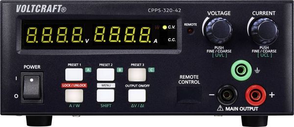 VOLTCRAFT CPPS-320-42 Labornetzgerät, einstellbar 0.02 - 42 V/DC 0.01 - 20 A 320 W USB fernsteuerbar, programmierbar, Au