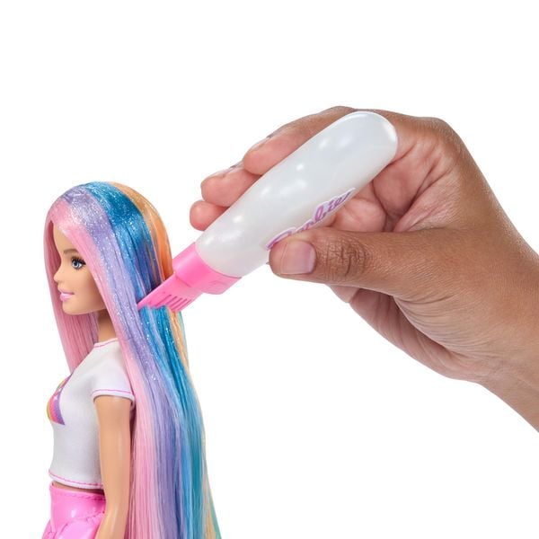 Produktbild: Barbie Haarspiel Puppe Regenbogen Glitzer