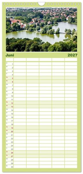Produktbild: Familienplaner 2027 - Stralsund - Momente einer Reise mit 5 Spalten (Wandkalender, 21 x 45 cm) CALVENDO