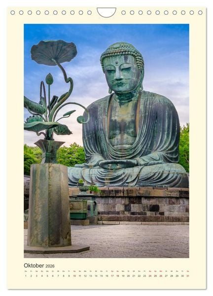 Produktbild: Japan - Moderne mit Religion (Wandkalender 2026 DIN A4 hoch), CALVENDO Monatskalender