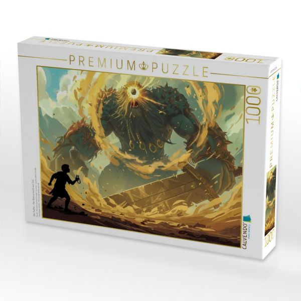 Produktbild: CALVENDO Puzzle Der Treffer - Der Stein erreicht sein Ziel. | 1000 Teile Lege-Gr&ouml;&szlig;e 64x48cm Foto-Puzzle f&uuml;r gl&uuml;ckliche Stunden