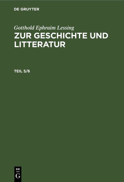 Produktbild: Zur Geschichte und Litteratur. Teil 5/6