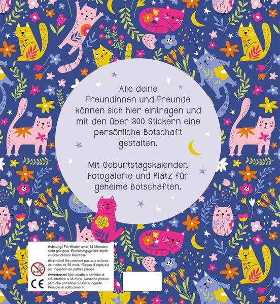 Produktbild: Alle meine Freunde &ndash; Katzen | Mit &uuml;ber 300 Stickern