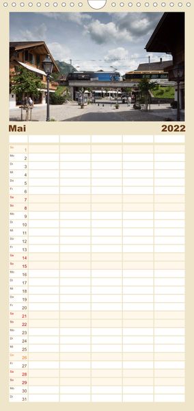 Produktbild: Schweizer Eisenbahn - Familienplaner hoch (Wandkalender 2022 , 21 cm x 45 cm, hoch)