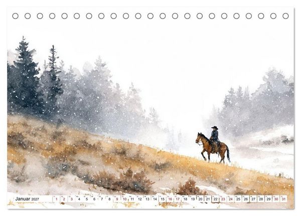 Produktbild: Western Horizonte (Tischkalender 2027 DIN A5 quer), CALVENDO Monatskalender