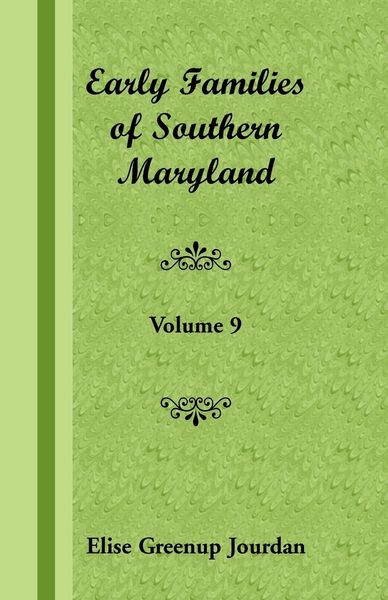 Produktbild: Early Families of Southern Maryland