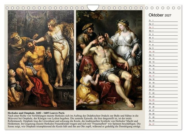 Produktbild: Rubens im neuen Licht (Wandkalender 2027 DIN A4 quer), CALVENDO Monatskalender