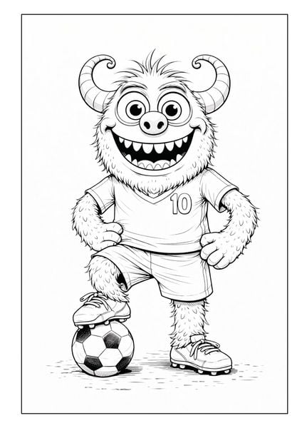 Produktbild: Monster Malbuch f&uuml;r Kinder ab 6 Jahren mit 50 sch&ouml;nen Ausmalmotiven