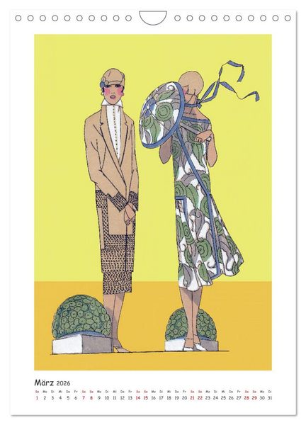 Produktbild: Paris Fashion Art d&eacute;co (Wandkalender 2026 DIN A4 hoch), CALVENDO Monatskalender