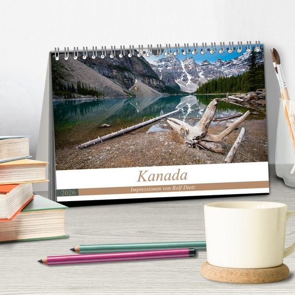Produktbild: Kanada - Impressionen von Rolf Dietz (Tischkalender 2026 DIN A5 quer), CALVENDO Monatskalender
