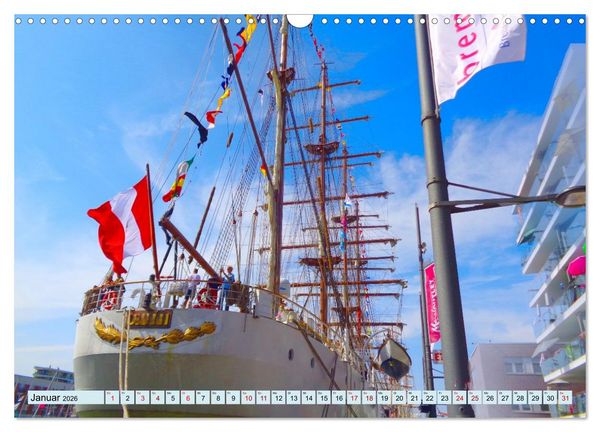 Produktbild: Ein detaillierter Blick auf Segelschiffe (Wandkalender 2026 DIN A3 quer), CALVENDO Monatskalender