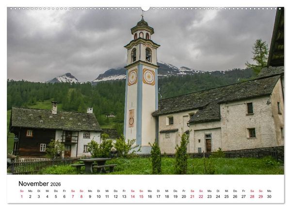 Produktbild: Valle Maggia - Entdecken Sie das Maggiatal im Tessin (hochwertiger Premium Wandkalender 2026 DIN A2 quer), Kunstdruck in Hochglanz