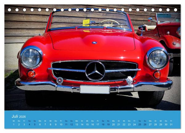 Produktbild: Mercedes Classics (Tischkalender 2026 DIN A5 quer), CALVENDO Monatskalender