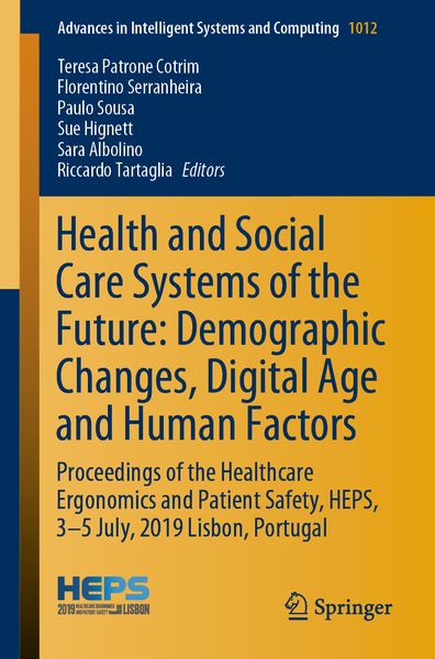 Produktbild: Health and Social Care Systems of the Future: Demographic Changes, Digital Age and Human Factors