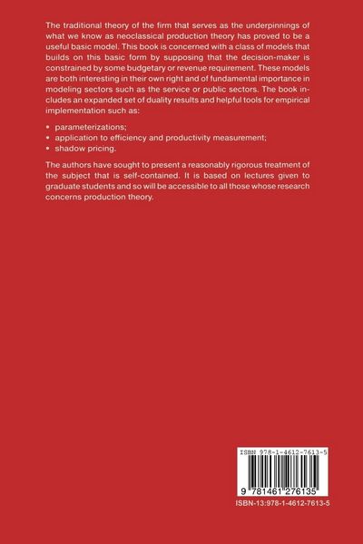 Produktbild: Cost and Revenue Constrained Production
