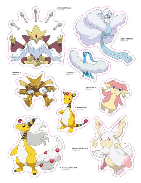 Produktbild: Pok&eacute;mon: Das offizielle Stickerbuch der Mega-Entwicklungen