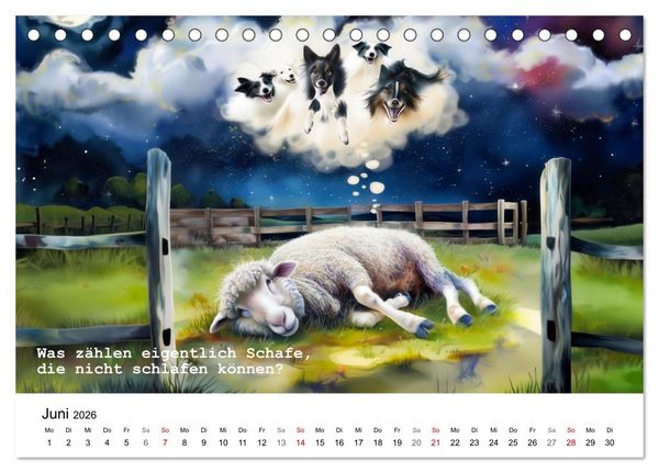 Produktbild: Lustige und paradoxe Fragen (Tischkalender 2026 DIN A5 quer), CALVENDO Monatskalender