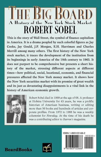 Produktbild: The Big Board: A History of the New York Stock Market