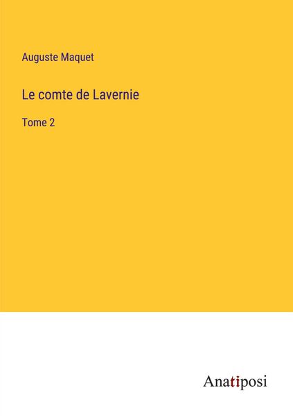 Produktbild: Le comte de Lavernie