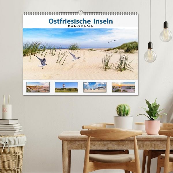 Produktbild: PANORAMA - Ostfriesische Inseln (Wandkalender 2026 DIN A2 quer), CALVENDO Monatskalender