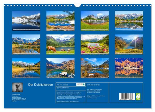 Produktbild: Der Duisitzkarsee (Wandkalender 2026 DIN A3 quer), CALVENDO Monatskalender