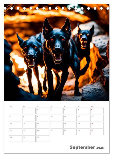 Produktbild: Gesch&ouml;pfe der griechischen Mythologie - Eine KI-Welt der griechischen G&ouml;tter, Kreaturen und Abenteurer (Tischkalender 2026 DIN A5 hoch), CALVENDO Monatskalender
