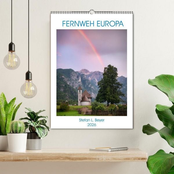 Produktbild: Fernweh Europa (Wandkalender 2026 DIN A2 hoch), CALVENDO Monatskalender