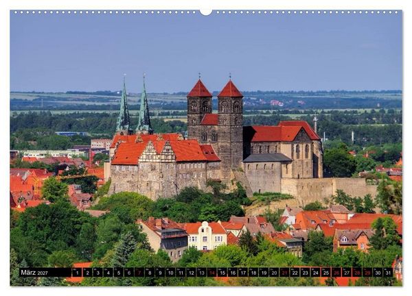 Produktbild: Quedlinburg - Welterbestadt im Harz (Wandkalender 2027 DIN A2 quer), CALVENDO Monatskalender