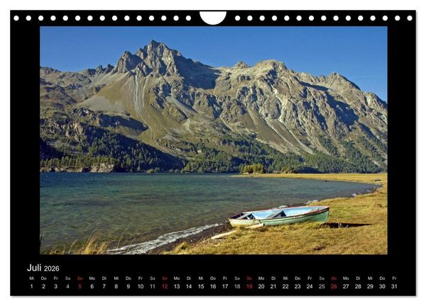 Produktbild: Oberengadin (Wandkalender 2026 DIN A4 quer), CALVENDO Monatskalender