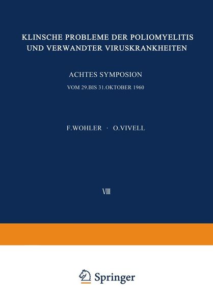 Produktbild: Klinische Probleme der Poliomyelitis und verwandter Viruskrankheiten