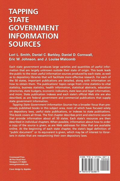 Produktbild: Tapping State Government Information Sources
