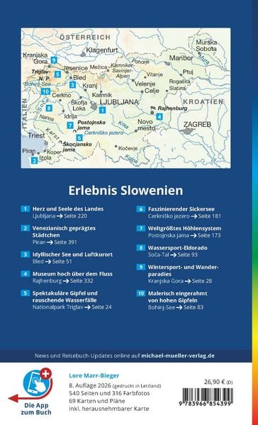 Produktbild: MICHAEL M&Uuml;LLER Reisef&uuml;hrer Slowenien
