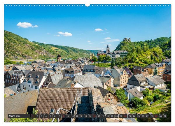 Produktbild: Oberwesel - Stadt der T&uuml;rme (hochwertiger Premium Wandkalender 2026 DIN A2 quer), Kunstdruck in Hochglanz